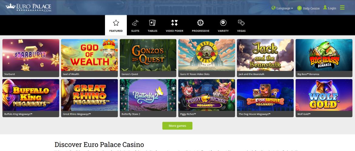 Euro Palace Casinos NZ